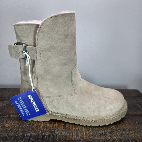 NEW Birkenstock Uppsala Womens 5 EU 36 Regular Shearling Casual Boots Gray - Picture 5 of 10